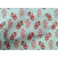 thumbnail image 4 of oneOone Cotton Poplin Baby Blue Fabric Floral Block Dress Material Fabric Print Fabric By The Yard 56 Inch Wide, 4 of 4