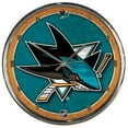 thumbnail image 1 of San Jose Sharks Round Chrome Wall Clock, 1 of 1