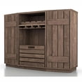 thumbnail image 2 of Furniture of America Buffet en Bois Layfield à Multiples Rangements en Chêne Récupéré, 2 of 9