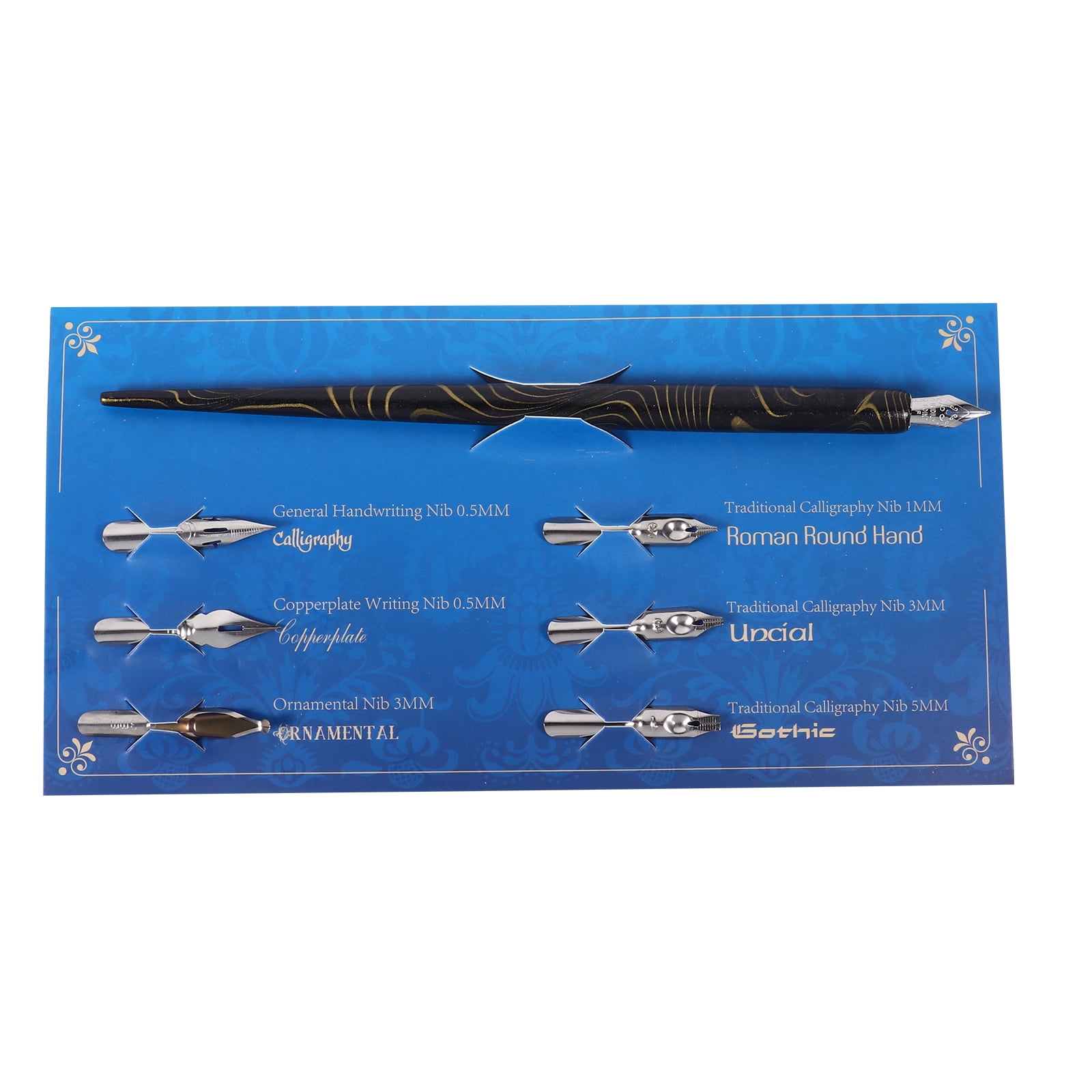 1 Set Wood Handle Calligraphy Pen Set Handcrafted Dip Pen Students Dip Pen