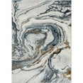 thumbnail image 5 of LUXE WEAVERS Marble Effect Abstract Blue 6x9 Area Rug for Living Room, 5 of 11