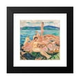 thumbnail image 2 of Edvard Munch 15x15 Black Modern Framed Museum Art Print Titled - Midsummer (1915), 2 of 5