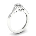 thumbnail image 2 of Imperial 1/3Ct TDW Diamond 10k White Gold Halo Engagement Ring (H-I, I2), 2 of 4