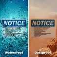 thumbnail image 6 of (2 Pack) End Of Week Shutdown (Flammable Material) OSHA Notice Sign 24 Inch X 18 Inch Plastic Sign, Weather Resistant, UV Protected for Workplace, Business, and Construction Site, Made, 6 of 8