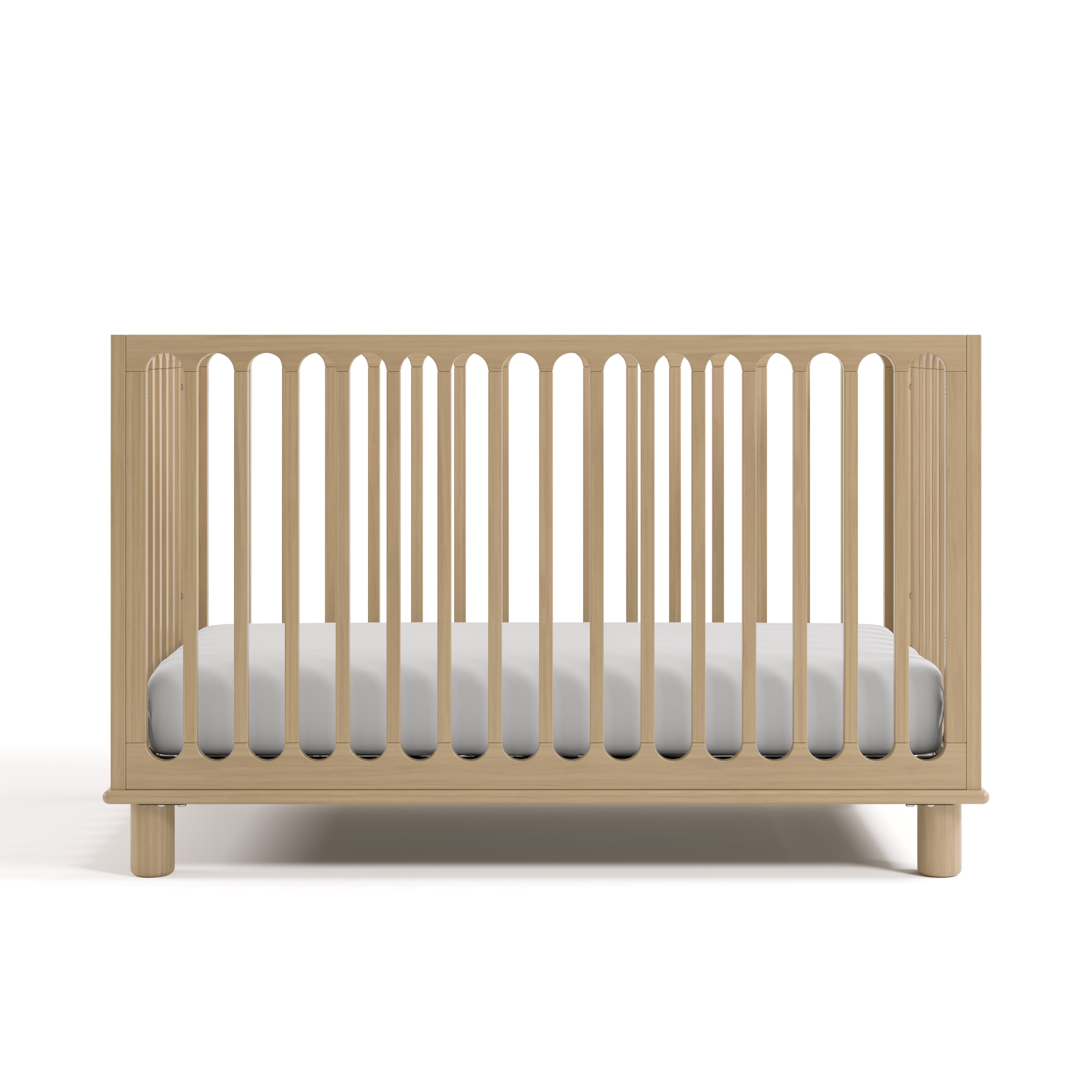 Art of Nursery by Storkcraft Sicily Deluxe 3-in-1 Convertible Crib with Bonus Toddler Guardrail, Driftwood