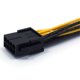 thumbnail image 2 of Cable divisor de fuente de alimentación de tarjeta gráfica 6p a Dual 6 + 2p con conector Pci-e doble, 20cm, 2 of 5