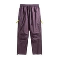 thumbnail image 6 of sususu Sweatpants Men Loose Fit,Men's Casual Straight Fit Trousers Water Outdoor Hiking Workwear Comfortable Loose Daily Wear Pants,Purple,XL, 6 of 6