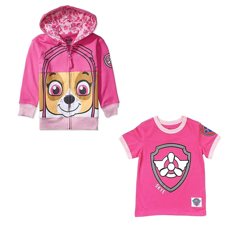 Paw Patrol Ryder Character Big Face 2 PACK Zip up Hoodie and