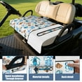 thumbnail image 4 of Breathable Golf Cart Seat Cover 51" x 31", Cooling Microfiber Towel Blanket for EZGO, Club Car, Yamaha Front Seats, 4 of 8