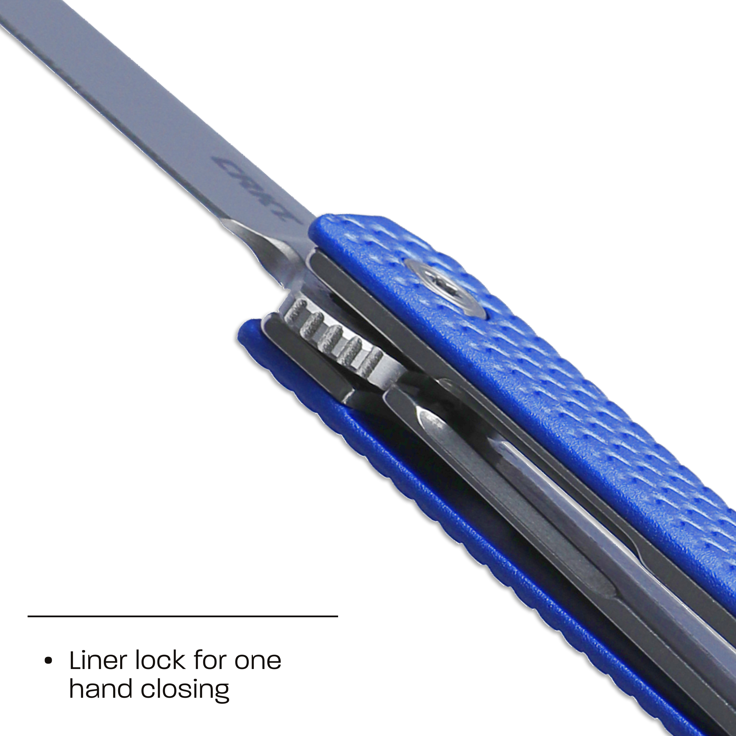 CRKT CEO Microflipper Everyday Carry EDC Pocket Folding Knife with Liner Lock: 12C27 Plain Edge Blade, Aluminum Handle, Reversible Pocket Clip, 7083