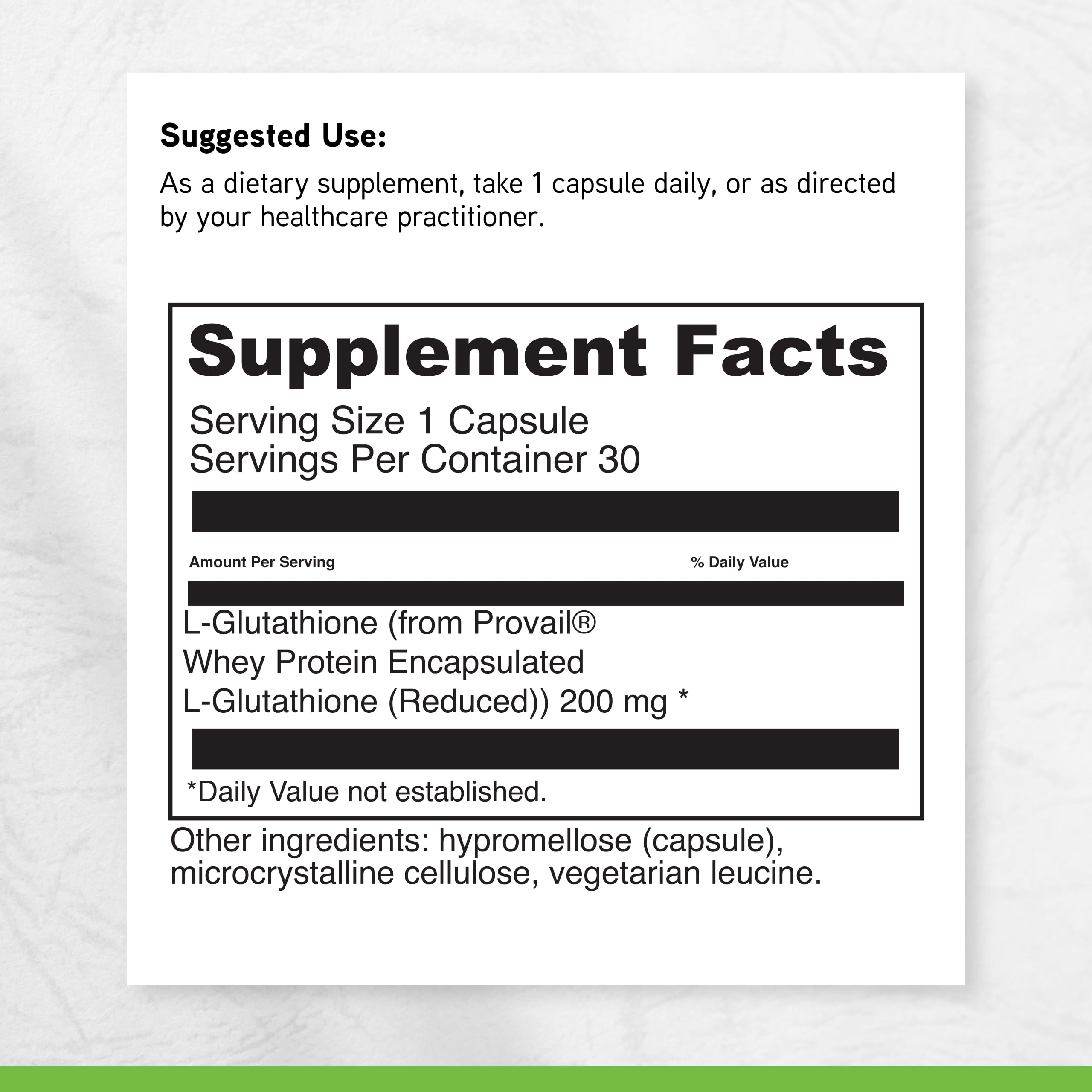 DaVinci Labs - Glutathione Bright - Dietary Supplements - 60 Vegetarian Capsules