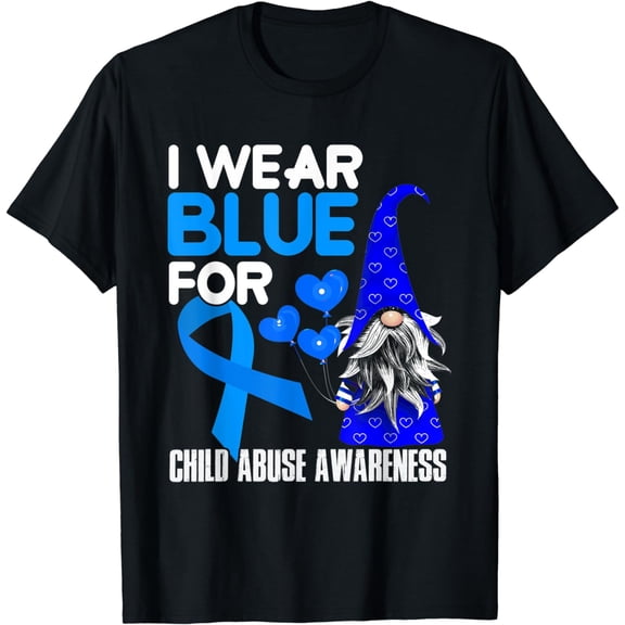 Blue Ribbon For Child Abuse Awareness Prevention Month April T-Shirt