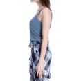 thumbnail image 3 of Max Studio London Womens Striped Cotton Tank Top, Blue, Large, 3 of 3