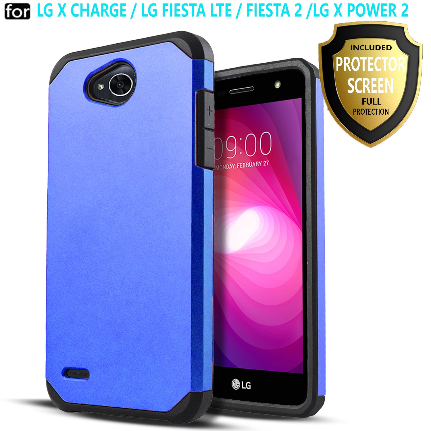 LG Fiesta 2 Phone Case, LG X Power 2 Case, LG Fiesta LTE Case, LG X Charge Case, W/[HD Screen