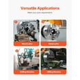 thumbnail image 6 of 10 Inch 4-Jaw Self-Centering Lathe Chuck with 3.15 in Inner Diameter and 10 in Outer Diameter, HT300 Cast Iron Hardened Jaws, High Precision Scroll Plate, Strong Clamping for Drilling Milling, 6 of 11