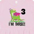thumbnail image 4 of Inktastic 3rd Birthday Girl Dragon Girls Toddler Dress, 4 of 5