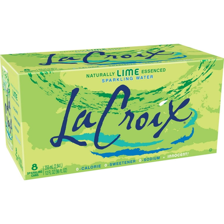 LaCroix Lime Sparkling Water, 8 Pack of 12 Fl Oz Cans - Walmart.com