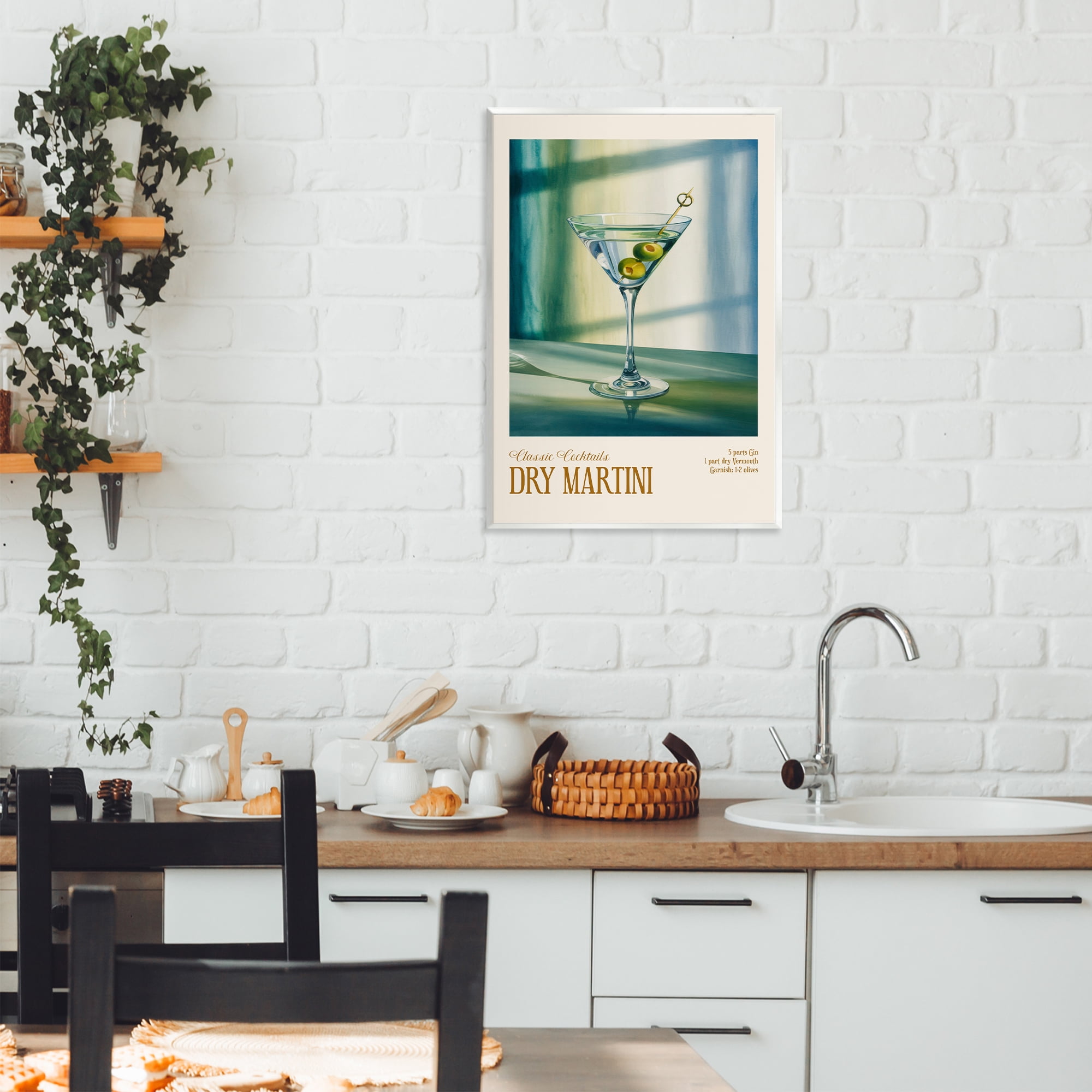 Stupell Industries Dry Martini on Surface Wall Plaque Art, design by Andreas Magnusson