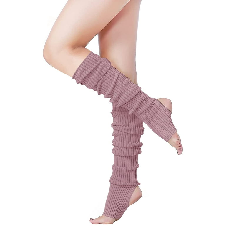 v28 Women's Neon Knit Leg Warmer for 80s Party Dance Sports Yoga
