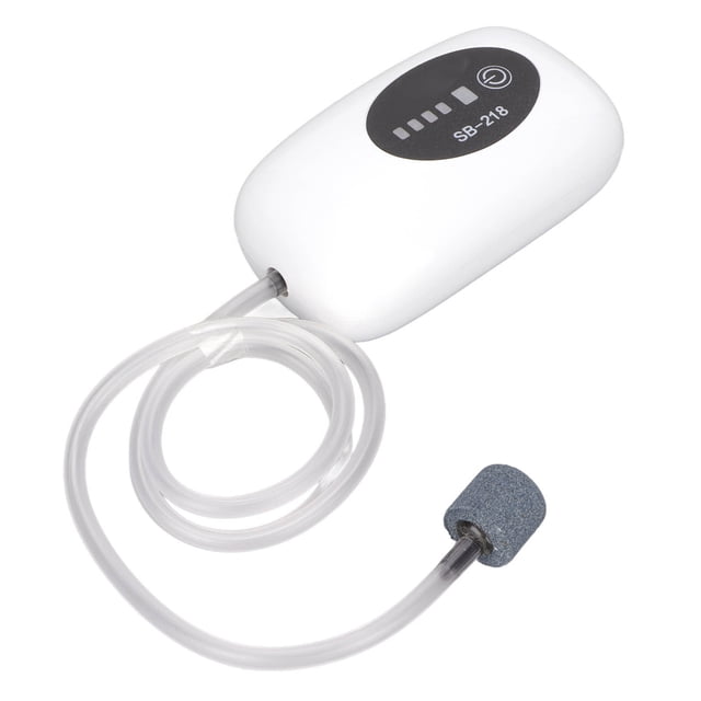 Aquarium Air Pump, Dustproof USB Port ABS Shell Fish Oxygen Pump Quiet Multifunctional Shock Absorption Energy Saving Power With Dual Mode For Fish