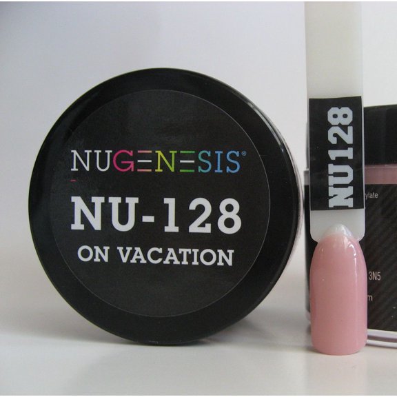 NUGENESIS Nail Color Dip Dipping Powder 1oz/jar - NU128 On Vacantion