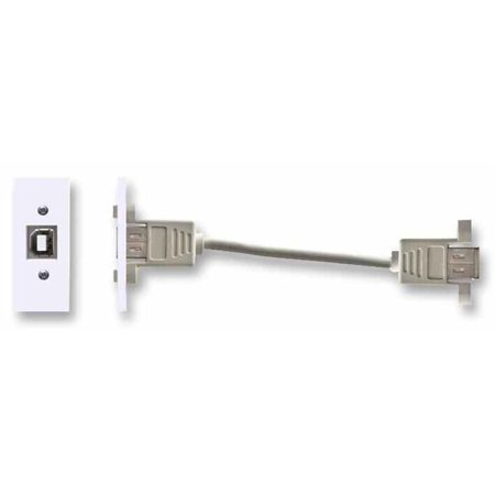RARAION USB-B to USB-B Snap-In Module with Female to Female Coupler ...