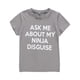 thumbnail image 1 of Camiseta de humor gráfico Yinane Camisetas divertidas con tapa Camiseta de verano de manga corta Gris S, 1 of 8