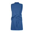 thumbnail image 6 of BiZtdJrK 2 Piece Skirt Outfits for Women Mock Neck Sleeveless Tops and Skirts Matching Summer Sets Lightweight Beach Vacation Set Blue M, 6 of 10