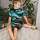 thumbnail image 4 of Balery Blue Viper Snake Conjunto de Pijama Infantil de Manga Corta con Estampado – Ropa de Dormir de Algodón Suave-Large, 4 of 6