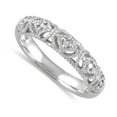 thumbnail image 3 of Antique diamond Wedding Ring Band in White Gold on Sale, 3 of 3