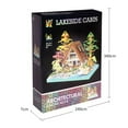 thumbnail image 5 of Lake Island wooden house building blocks, creative wooden house miniature building block toys, collectible building block toys (2,688 pieces), 5 of 8