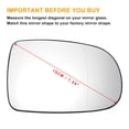 thumbnail image 3 of Unique Bargains Right Passenger Side Rearview Mirror Glass Replacement Heated Fit for for OPEL Corsa C for VAUXHALL, 3 of 6