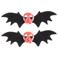 thumbnail image 1 of Accesorios para el cabello estilo Punk para Halloween, Bobby con forma de ala, negro, 2 uds., 1 of 2