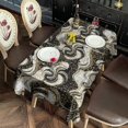 thumbnail image 2 of Black White Gold Marble Pattern Rectangle Tablecloth 60"x120",Waterproof Polyester Rectangle Table Cloth, Wipeable Spillproof Polyester Tablecloth for Dining, Camping, Indoor and Outdoor, 2 of 6