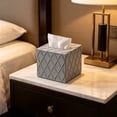thumbnail image 5 of Multipurpose Tissue Box Holder, Desktop Refillable Paper Storage Case, Rectangular Napkin Organizer, Tissue Container for Home Car Office Toilet Daily Use, 5 of 6