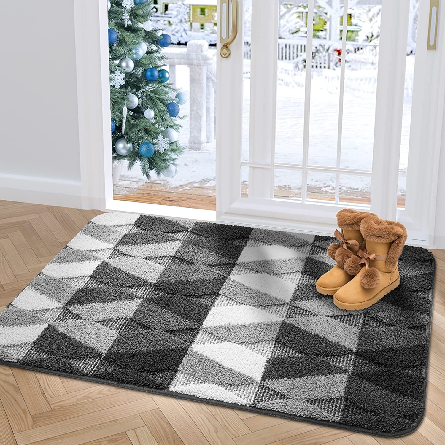 NEW SPACE DESIGNS DOORMAT EXCELENT QUALITY 50X80CM NAVY NON SLIP WASHABLE RUGS 