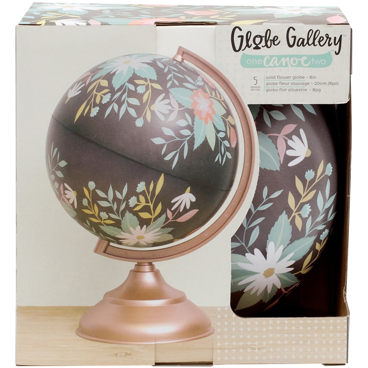 One Canoe Two Globe Gallery Globe, 8"