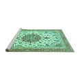thumbnail image 2 of Ahgly Company Machine Washable Indoor Rectangle Persian Turquoise Blue Traditional Area Rugs, 8' x 12', 2 of 4