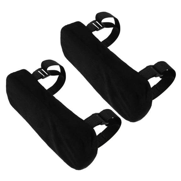 Hemoton 2pcs Wheelchair Armrest Cushions Arm Pads for Office Chairs and Wheelchairs Easy to Attach and Remove Chair Armrest Replacement