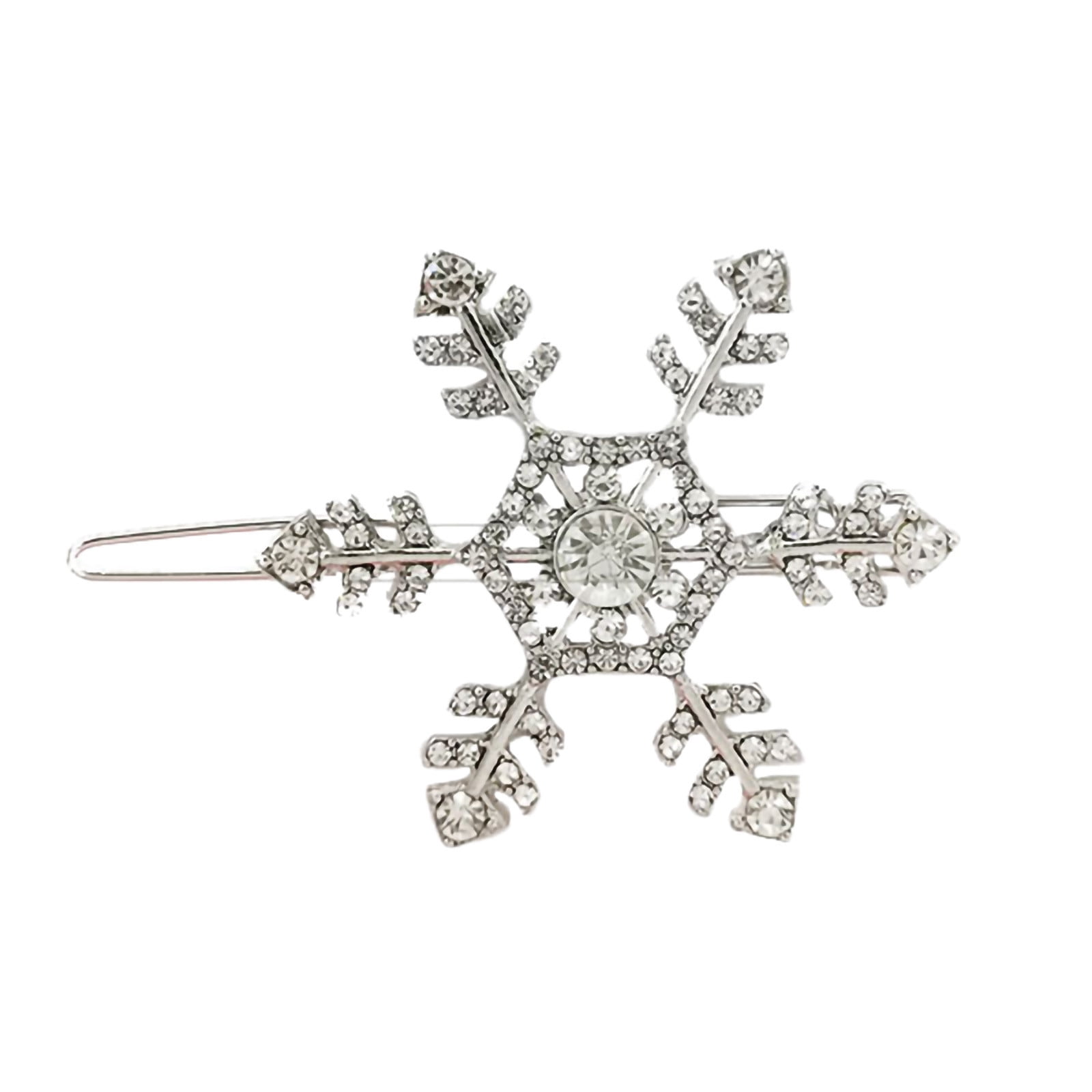 Light up Hair Clip Snowflake Head Piece Rhinestone Hair Clips Pins For