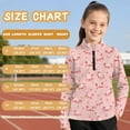 thumbnail image 6 of Psesaysky Girls Long Sleeve Shirts Pink Piglet Print Soft Fleece Jacket Fall Half Zip Pullover Kids Sweatshirts Athletic Thermal Coat for Golf Yoga 10-11 Years, 6 of 6