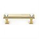 Alno C213-3-GLD Swarovski Crystal 3" Cabinet Crystal Pull Gold