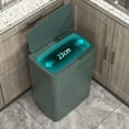 thumbnail image 2 of Basurero con sensor, cubo de basura, bote de basura, cubo de basura automático, cubo de basura eléctrico 15L Verde, 2 of 8