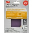 thumbnail image 2 of 3M SandBlaster Palm Sanding Sheets 99662SB-ES, 4.5" x 5.5", 180 Grit, 10-Pack, 2 of 2
