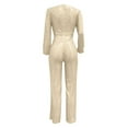 thumbnail image 4 of Women Long Sleeve Sequin Jumpsuit Polyester Spandex for Party and Club, 4 of 4