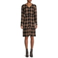 thumbnail image 2 of Blu White Blu Women's Plaid Ruffle Hem Dress, 2 of 5
