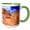 Green/White, variant on 3drose, the Wave, Coyote Buttes, Paria-vermilion Cliffs Wilderness, Az, Usa., 15oz Two-tone Blue Mug