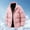 A Pink, variant on Timoontee Men's Padded Clothes Fall Winter Warm Jacket Coat Casual Stand Collar Coats Outdoor Hiking Athletic Coat Solid Zipper Quilted Outerwear Coat Beige L