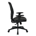 thumbnail image 3 of Professional Breathable Mesh Back Chair with Bonded Leather Seat in Black, 3 of 12