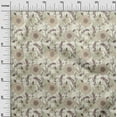 thumbnail image 3 of oneOone Georgette Viscose Greenish Beige Fabric Florals Sewing Material Print Fabric By The Yard 42 Inch Wide, 3 of 5